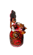 Load image into Gallery viewer, Musical Hand Painted Wooden Russian Souvenir "Lady with a samovar"