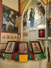Load image into Gallery viewer, Icon of Holy Great Martyr Catherine of Alexandria, candle placement