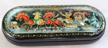 Load image into Gallery viewer, Lacquer Hard Eyeglass Case Box, &quot;Troyka&quot; - Hand Painted
