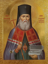 Load image into Gallery viewer, Icon of Holy Hierarch Luke of Crimea, candle placement
