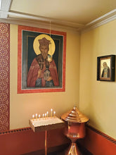 Load image into Gallery viewer, Icon of Holy Equal-to-the-Apostles, Great Prince Vladimir, candle placement
